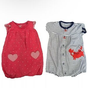 Lot Of 15 Baby Girl Spring Summer Clothes Shorts Pants Dresses Size 12 Months